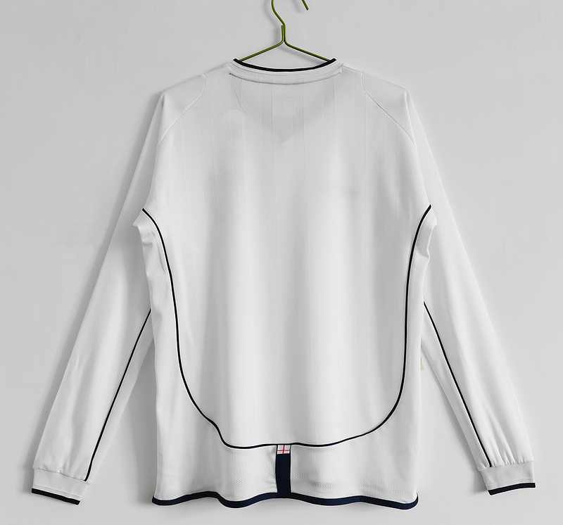 2002  Retro England /UK  Home  long sleeves  jersey