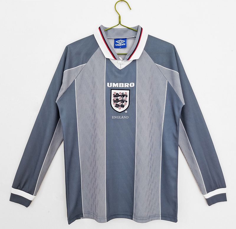 1996  Retro England /UK  Away  long sleeves  jersey