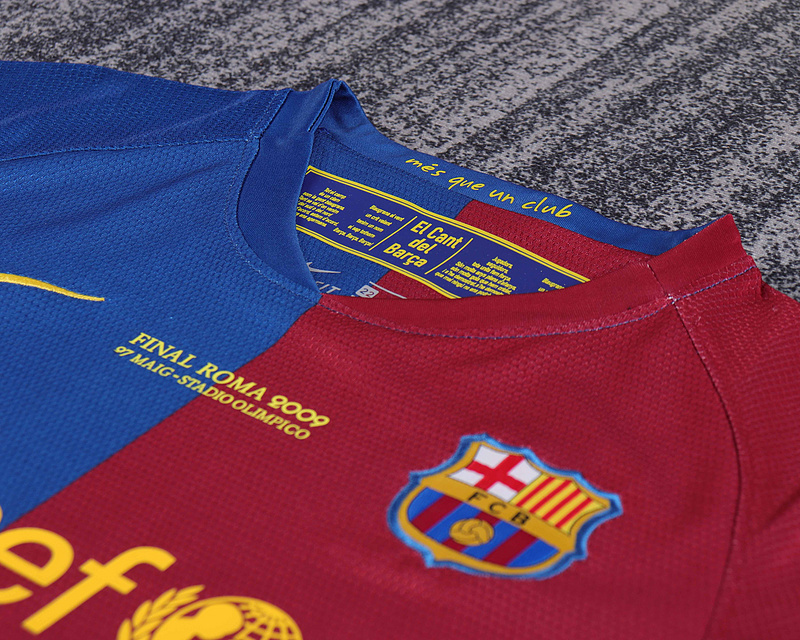 2008-2009 Retro  Barcelona  Home Kids kits jerseys UEFA Champions League version