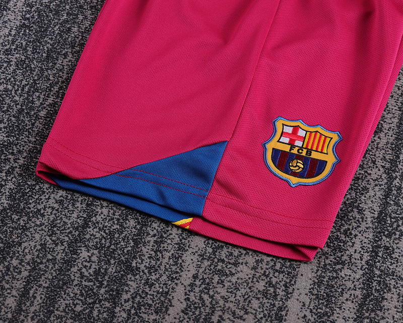 2005-2006 Retro  Barcelona  Home Kids kits jerseys UEFA Champions League version