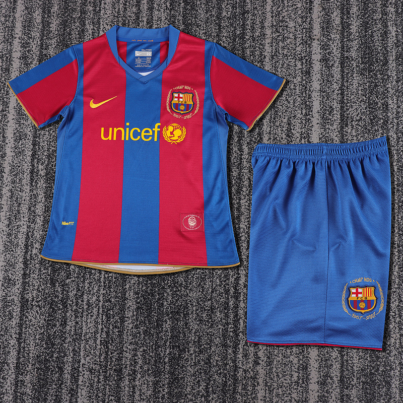 2007-2008  Retro  Barcelona  Home  Kids kits jerseys