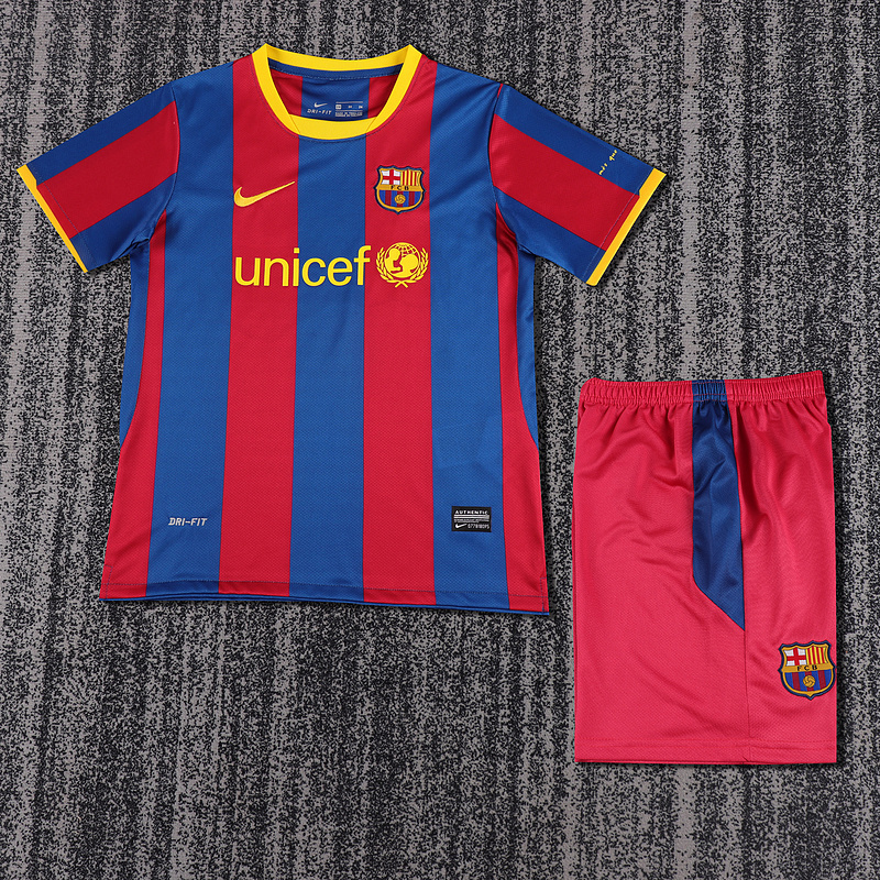 2010-2011  Retro  Barcelona  Home  Kids kits jerseys