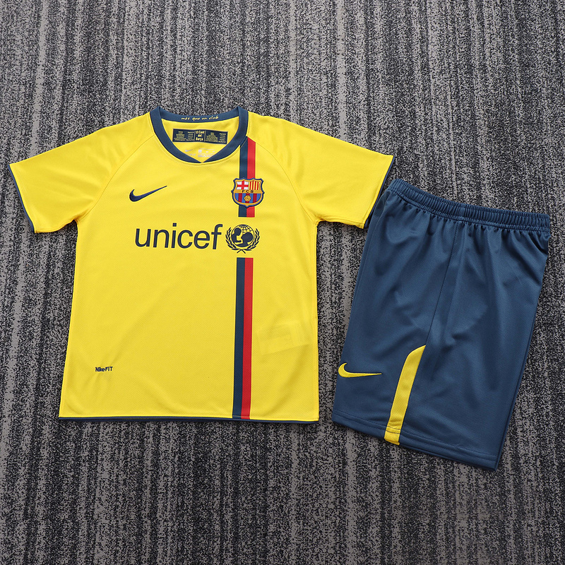 2008-2009 Retro  Barcelona  Away Kids kits jerseys