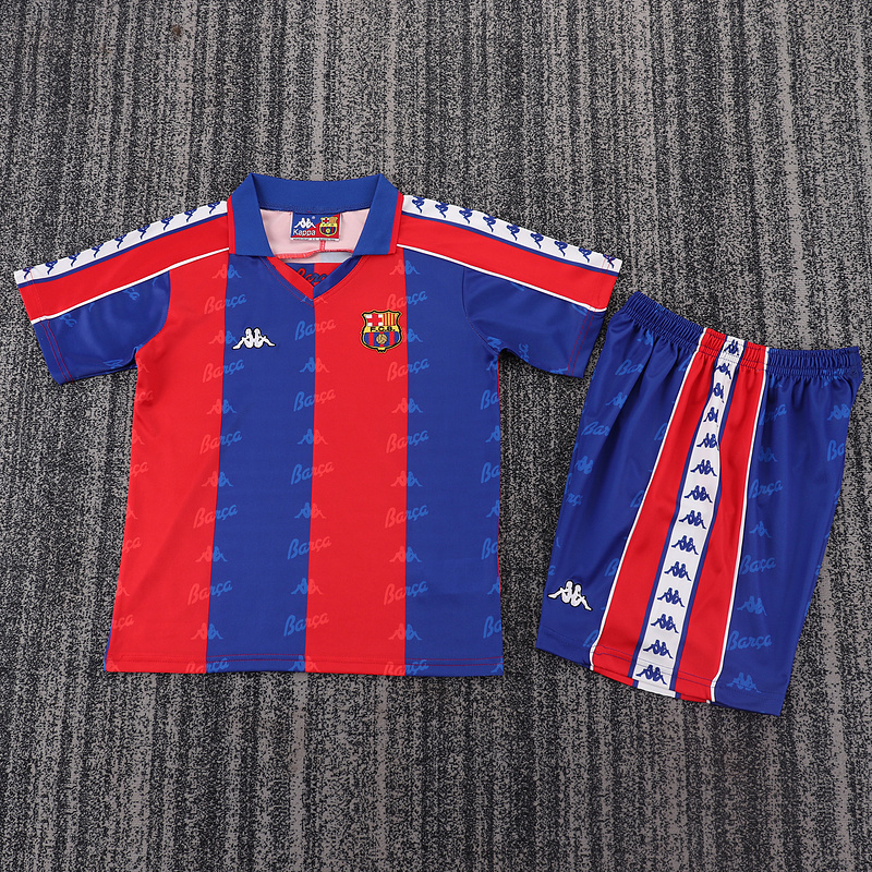 1992-1995  Retro  Barcelona  Home  Kids kits jerseys