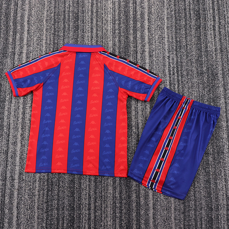 1996-1997  Retro  Barcelona  Home  Kids kits jerseys