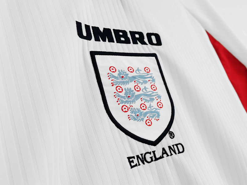 1998  Retro England /UK  Home  long sleeves  jersey