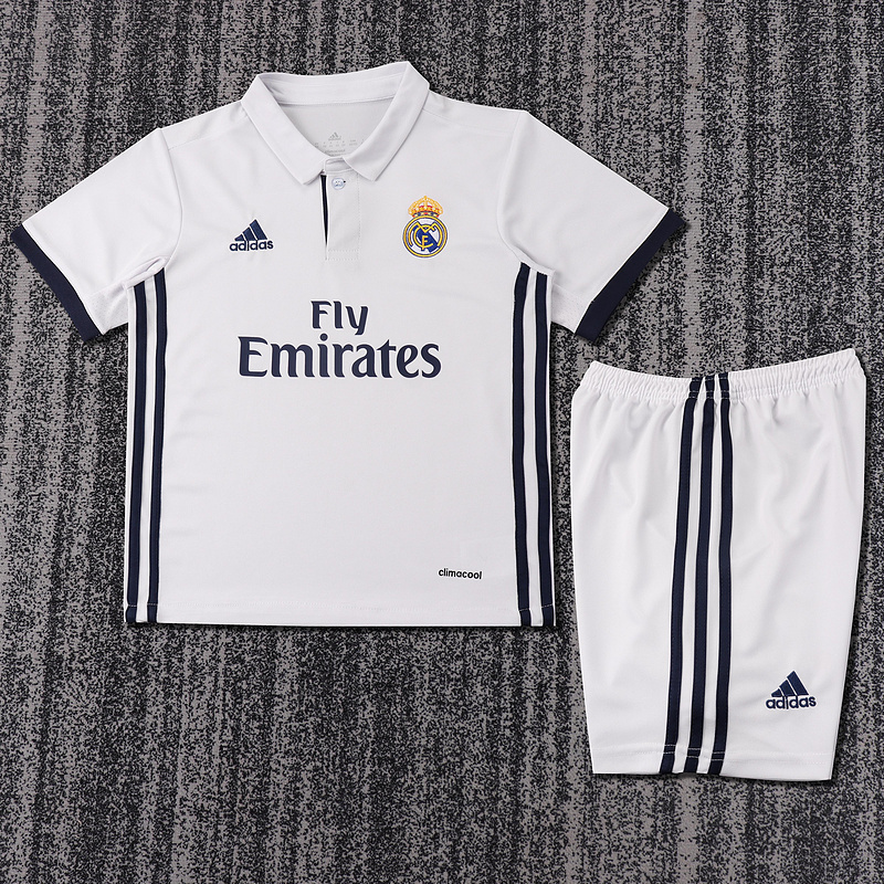 2016-2017  Retro  Real Madrid  Home  Kids kits jerseys