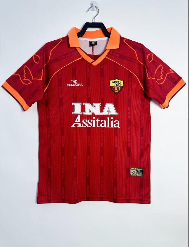 1999-2000 Retro  AS Roma  Home  jersey