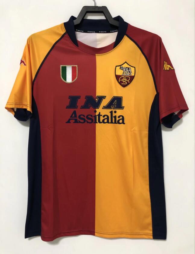 2000-2001  Retro  AS Roma  Home  jersey