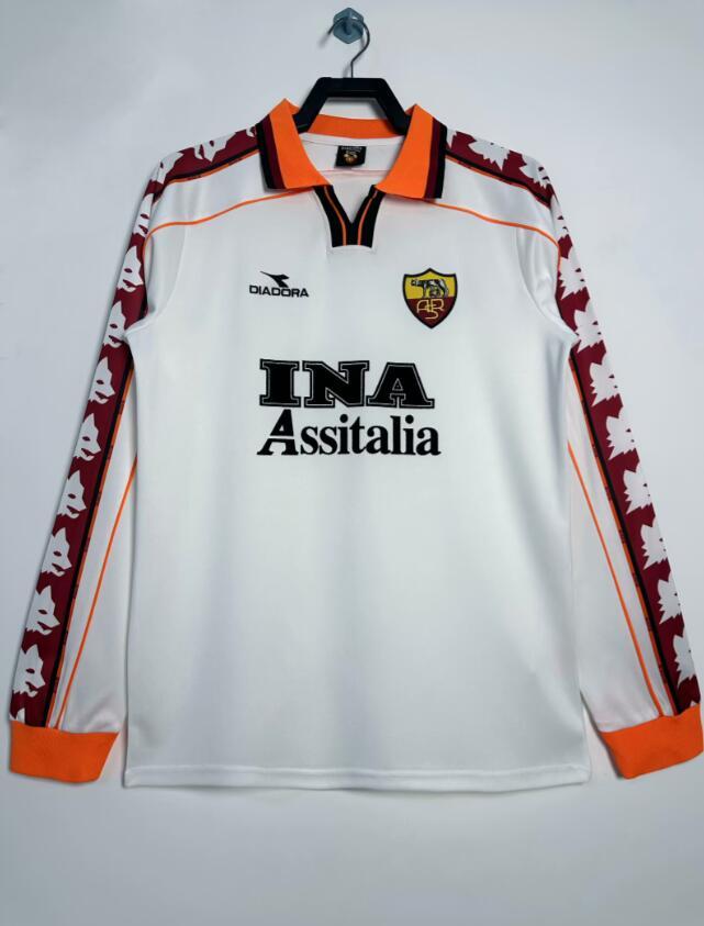 1998-1999 Retro  AS Roma  Away  long sleeves   jersey