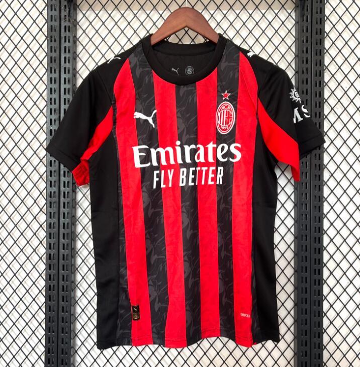 2025/26 AC MILAN Home Jersey Fan Version
