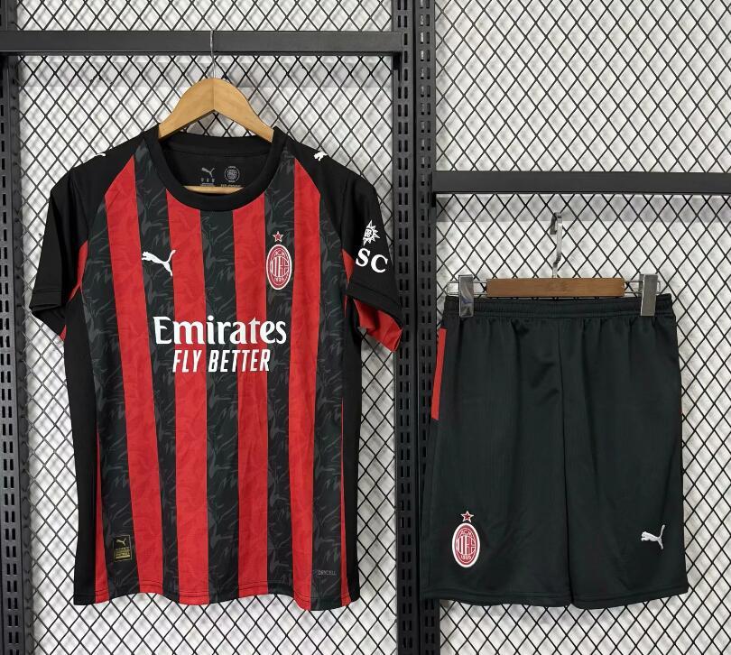 2025/26 AC MILAN Home Kids kits