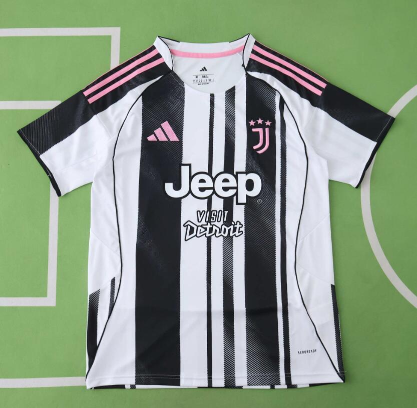 2025/26 Juventus Home Jersey Fan Version with Sponsors