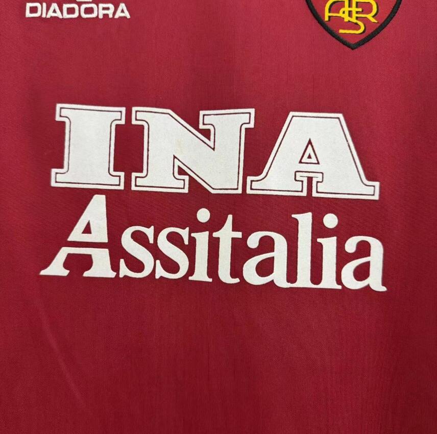 1998-1999 Retro  AS Roma  Home  jersey