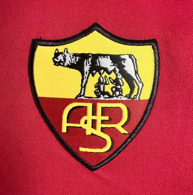 1998-1999 Retro  AS Roma  Home long sleeves   jersey
