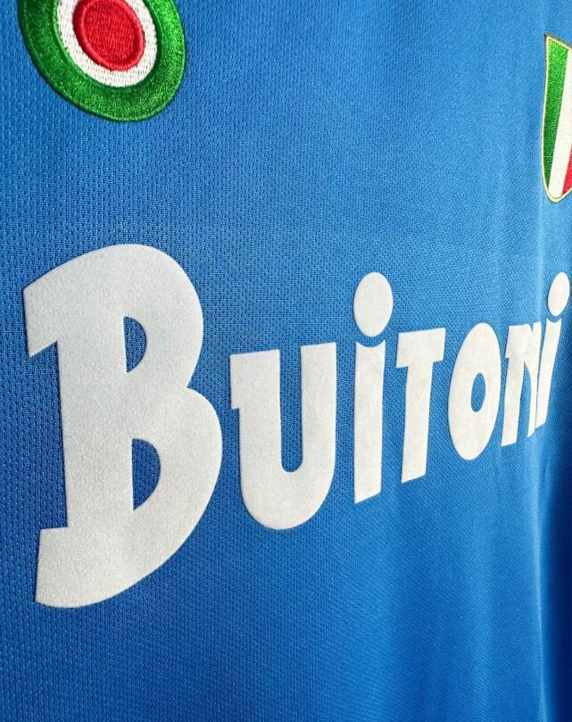 1987-1988 Retro Naples  Home long sleeves  jersey