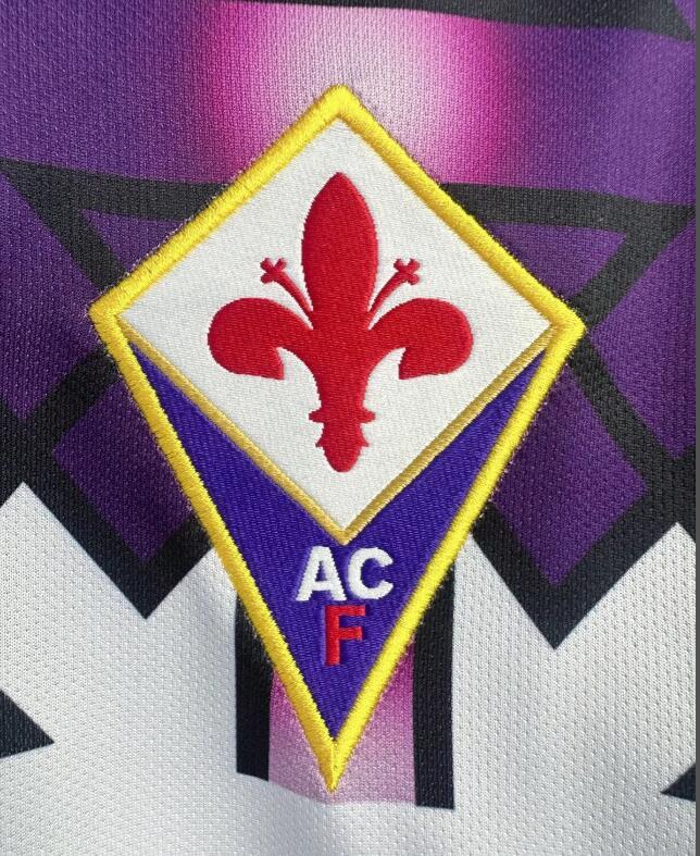 1992-1993   Retro  ACF Fiorentina  Away  long sleeves   jersey