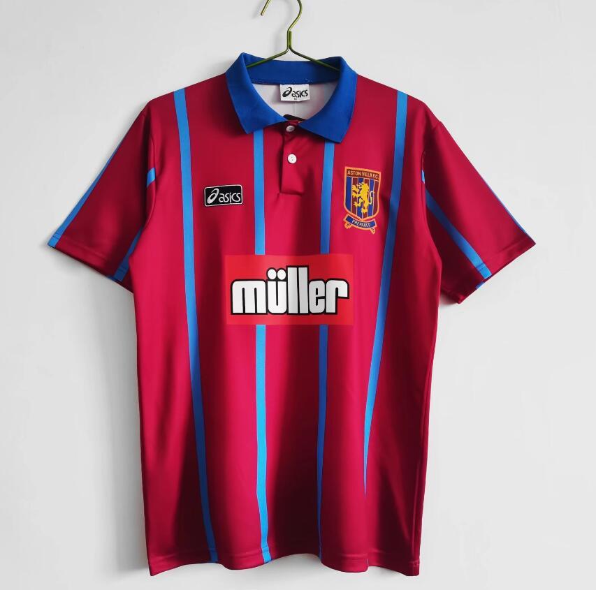 1993-1995  Retro  Aston Villa Football Club   Home  jersey