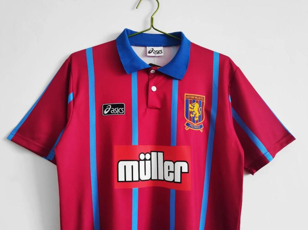 1993-1995  Retro  Aston Villa Football Club   Home  jersey
