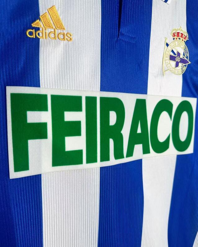 1999-2000   Retro   Deportivo La Coruna  /Depor /Deportivo    Home  long sleeves   jersey