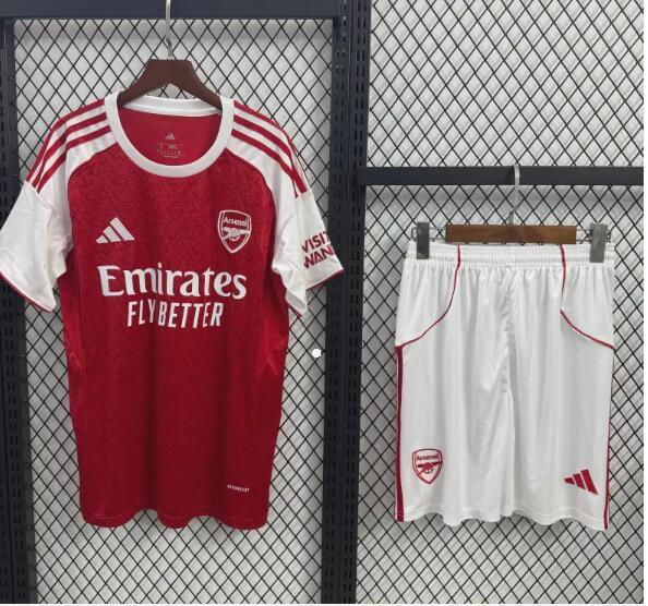 2025/26 Arsenal Home Kits Jersey (Jersey+Shorts)  fan version