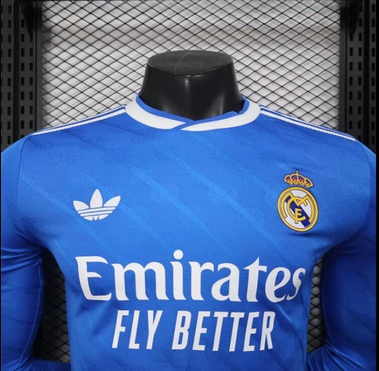 2025/26 Real Madrid third away  3RD Jersey Long Sleeved  Player Version