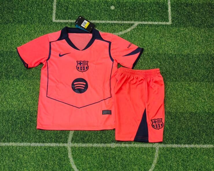 2025/26 Barcelona  3rd Kids kits soccer jersey