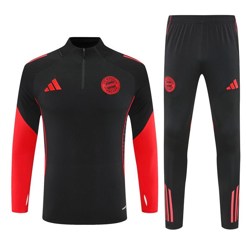 2025 2026 Bayern Munich adult  kids  tracksuit Pink  color soccer jersey half zipper