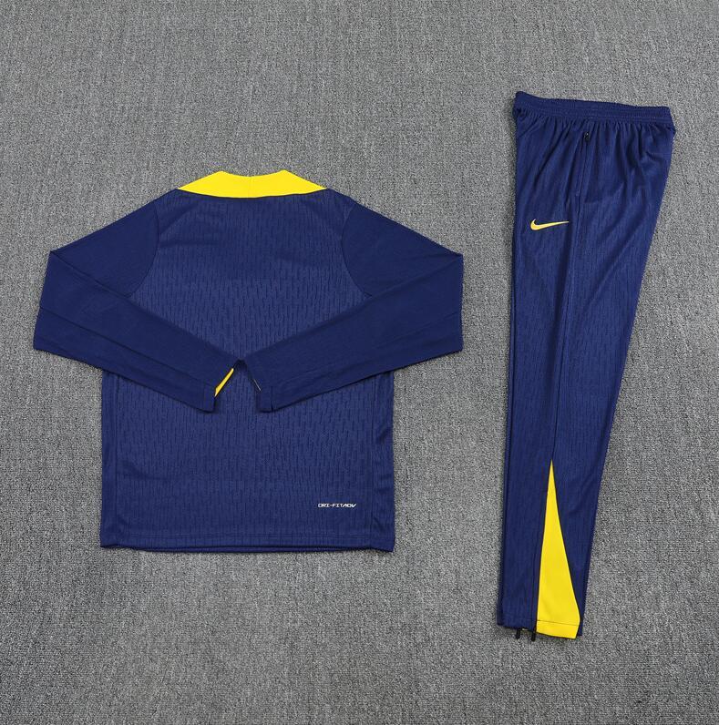 2025 2026 Atletico Madrid  adult  kids  tracksuit  blue  color soccer jersey half zipper player version