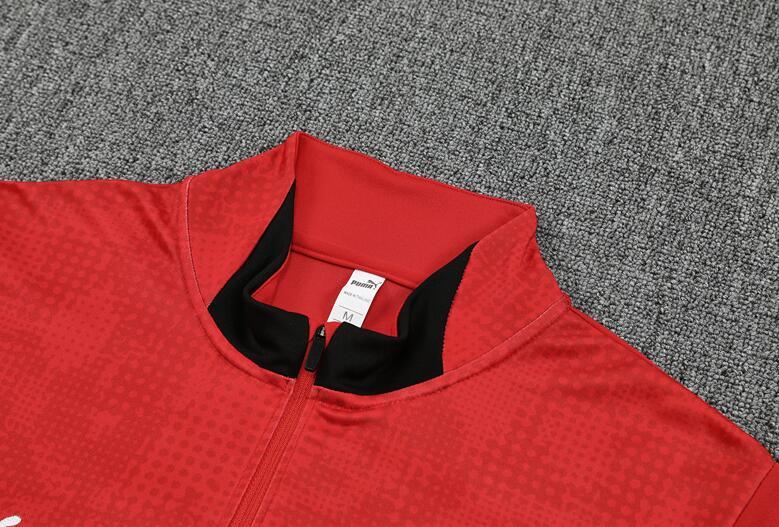 2025 2026  AC Milan Red color  adult  kids  tracksuit  kit  soccer jersey half zipper