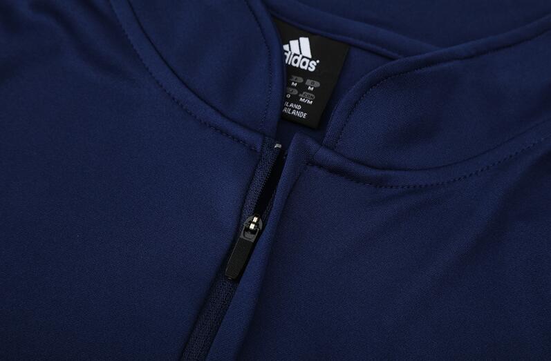 2003-2004 retro  Real Madrid  Royal  blue   color  adult tracksuit  Training top soccer jersey half zipper