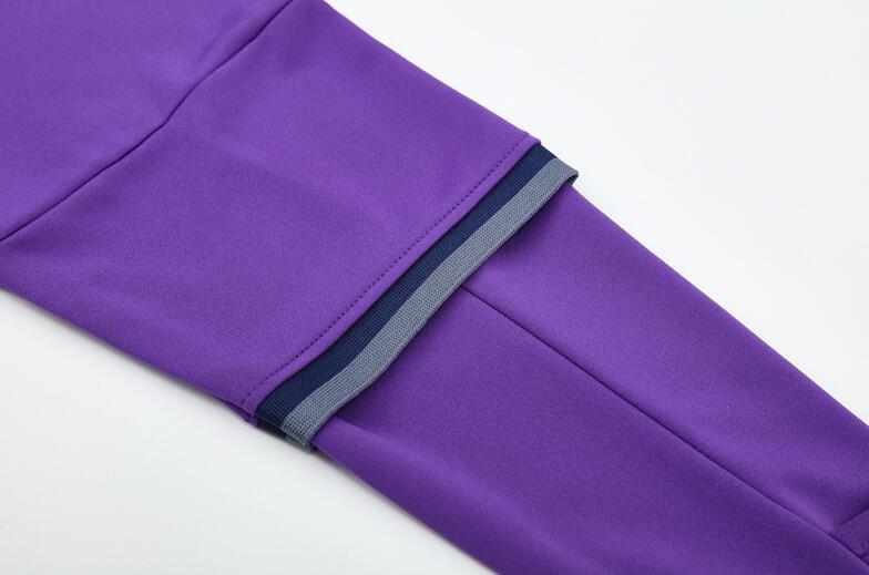 2016-2017  retro  Real Madrid  purple color adult  men tracksuit  Training top best soccer jersey  Half-turtleneck
