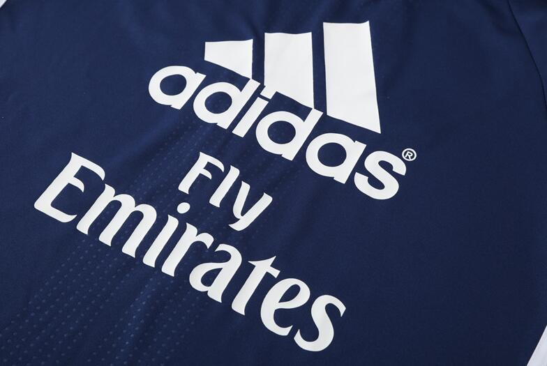 2016-2017  retro  Real Madrid  Royal blue  color adult  men tracksuit  Training top best soccer jersey  Half-turtleneck