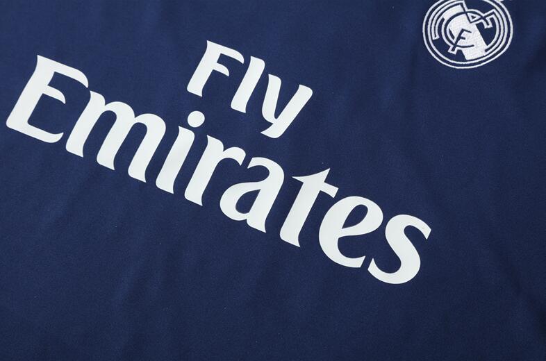 2016-2017  retro  Real Madrid  Royal blue  color adult  men tracksuit  Training top best soccer jersey  Half-turtleneck