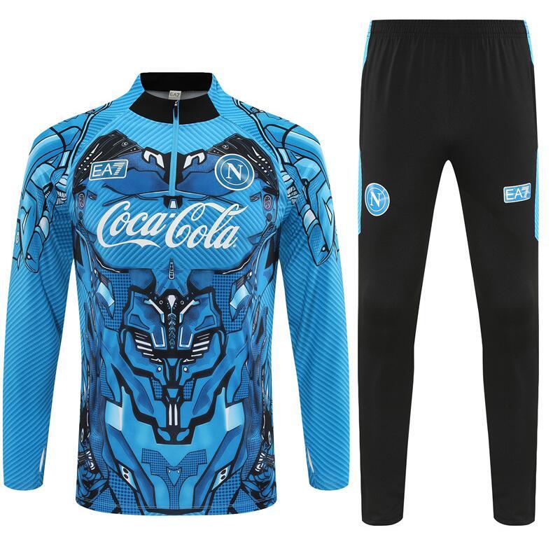 2025 2026  Napoli  Light blue  color  adult  kids  tracksuit  kit  soccer jersey