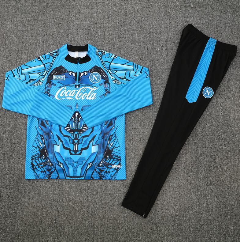 2025 2026  Napoli  Light blue  color  adult  kids  tracksuit  kit  soccer jersey