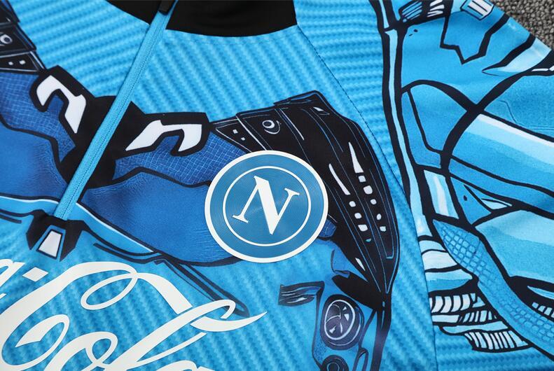 2025 2026  Napoli  Light blue  color  adult  kids  tracksuit  kit  soccer jersey