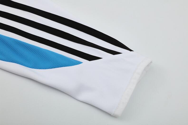 2003-2004 retro  Real Madrid white color  adult tracksuit  Training top soccer jersey half zipper
