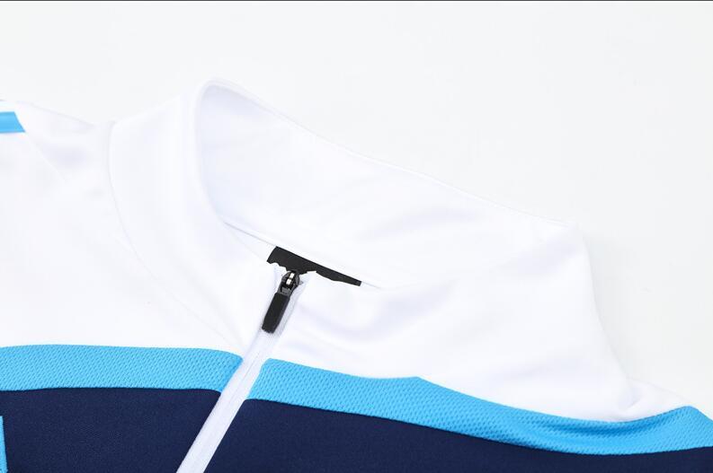 2009-2010 retro  Real Madrid White color  adult tracksuit  Training top soccer jersey half zipper