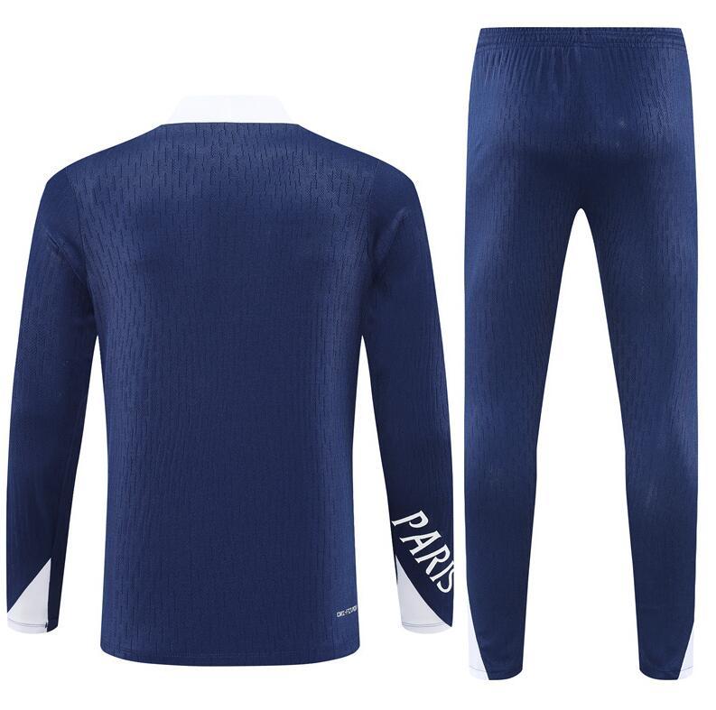 2025 2026 PSG  Paris Jordan   adult  kids  tracksuit Royal Blue  color soccer jersey half zipper player version