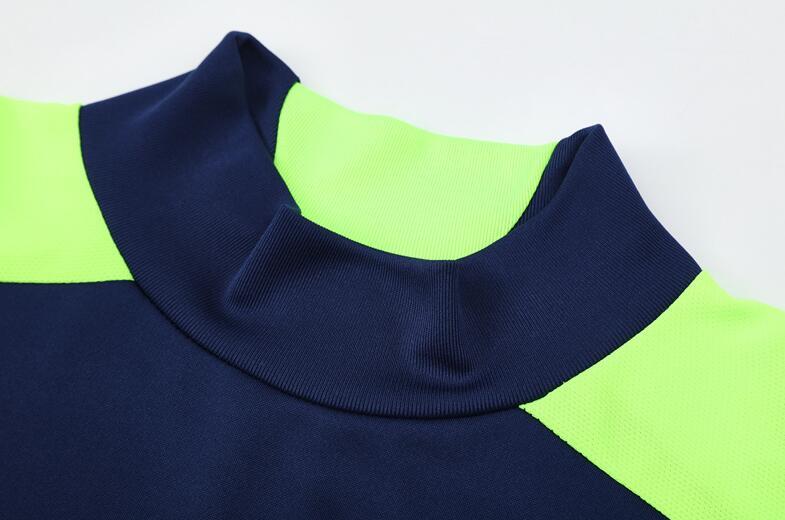 2012-2013  retro  Real Madrid  royal  blue color  adult tracksuit  Training top soccer jersey  Half-turtleneck