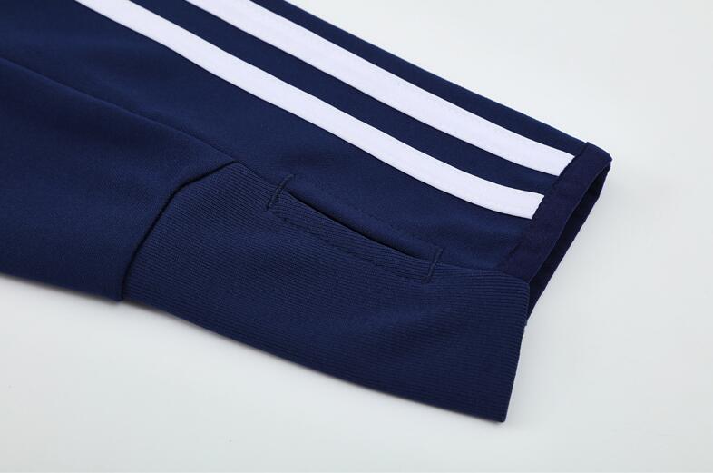 2012-2013  retro  Real Madrid  royal  blue color  adult tracksuit  Training top soccer jersey  Half-turtleneck