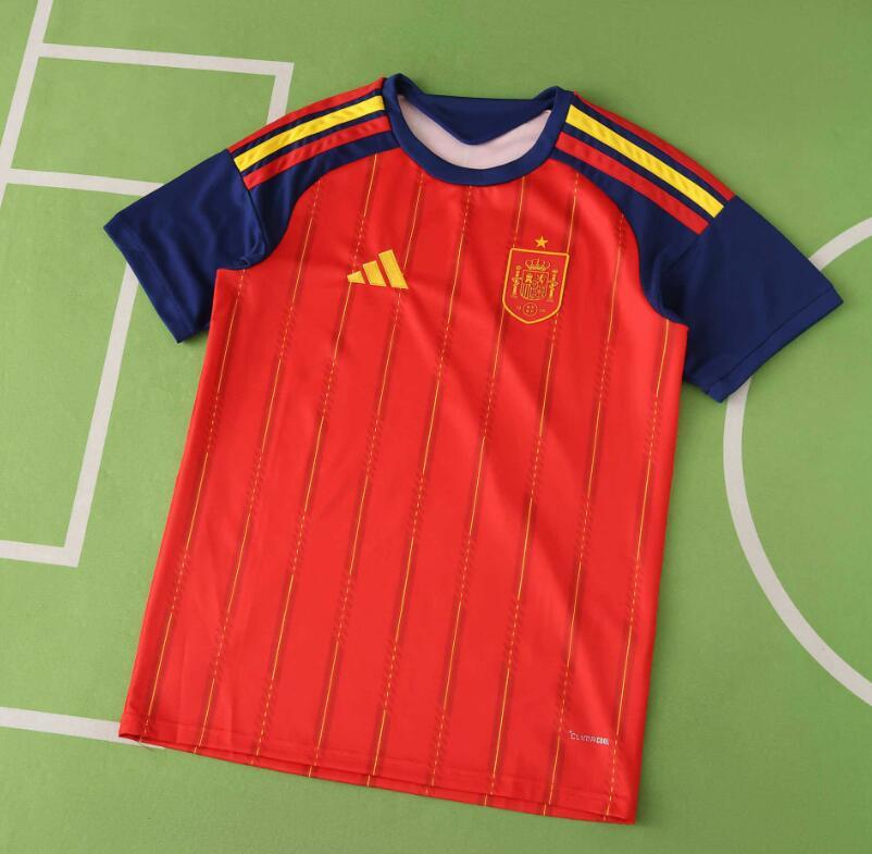2026 World cup Spain Home top thai best  quality soccer Jersey  fan version