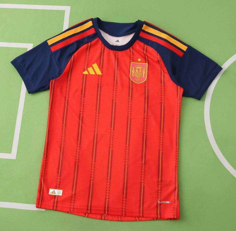 2026 World cup Spain Home top thai best quality soccer Jersey Player version 001