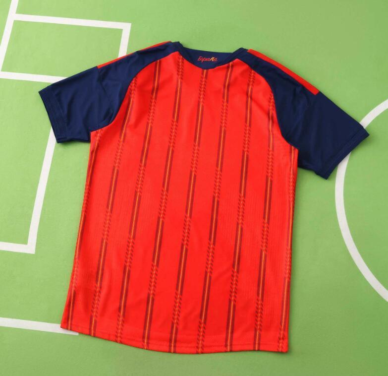 2026 World cup Spain Home top thai best quality soccer Jersey Player version 001