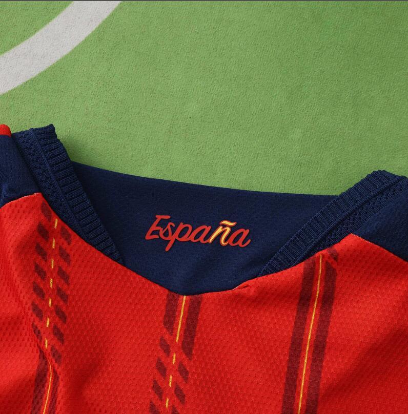 2026 World cup Spain Home top thai best quality soccer Jersey Player version 001