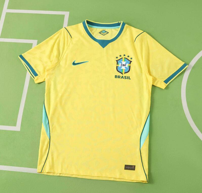 2026 World cup Brazil Home top thai best quality soccer Jersey Player version 001