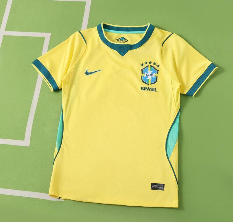 WOMEN 2026 World cup Brazil Home White  top thai best  quality soccer Jersey  fan version