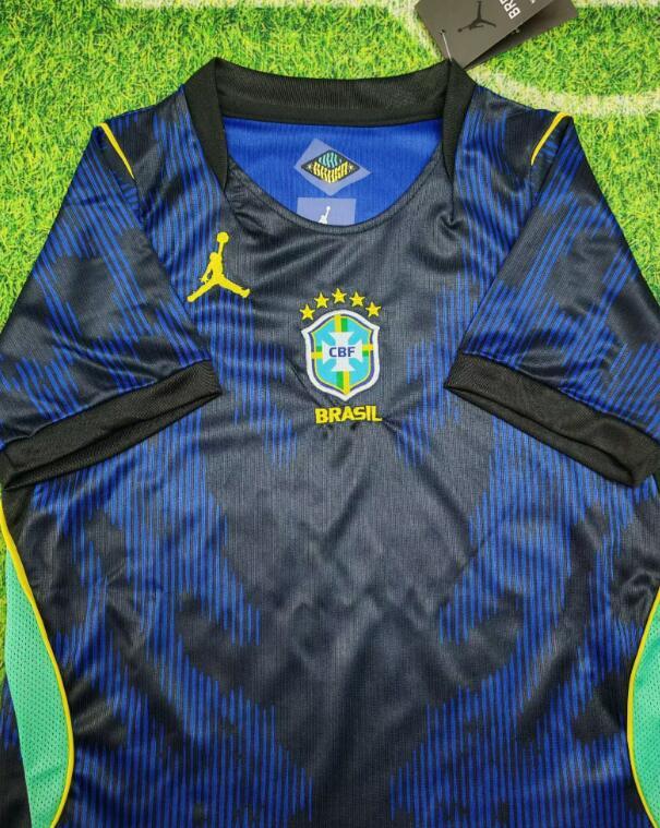 2026 World cup Brazil Away top thai best quality soccer Jersey kids kits sets