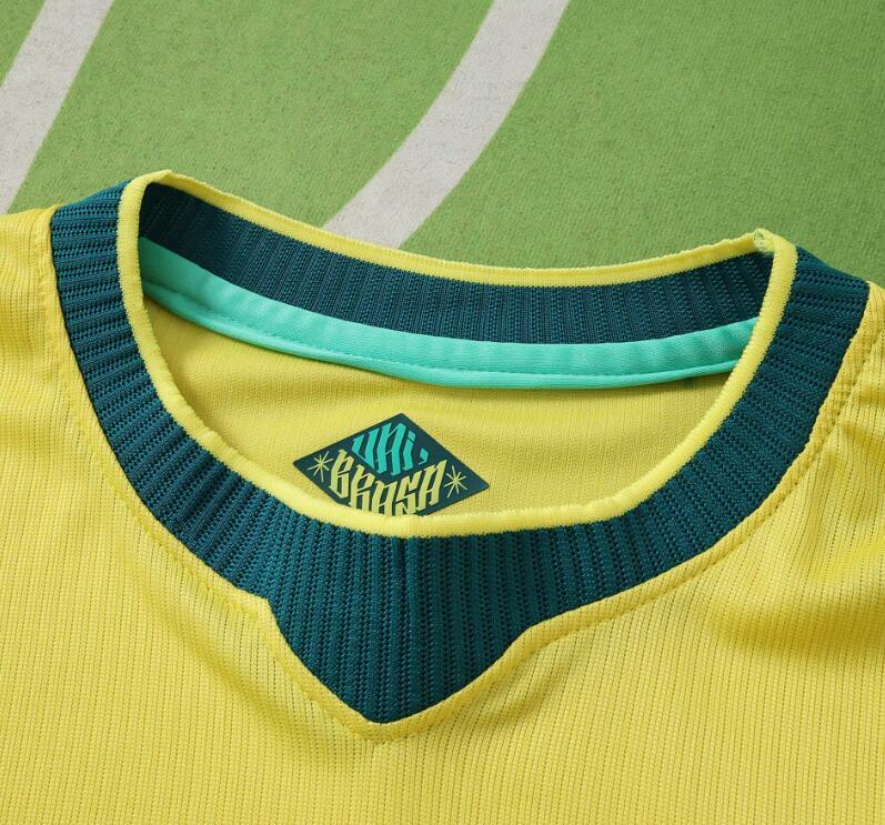 2026 World cup Brazil Home top thai best quality soccer Jersey kids kits sets